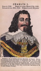 Re Carlo I (incisione colorata) da English School