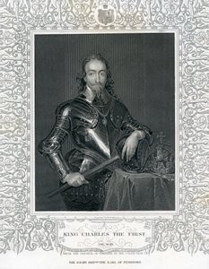 Re Carlo I, inciso da H. Robinson dopo Van Dyck, XIX secolo da English School