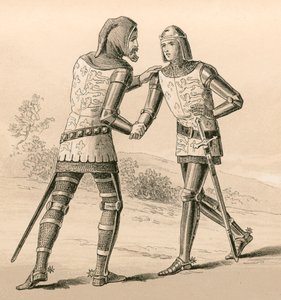 Re Edoardo III saluta suo figlio, il Principe Nero, dopo la battaglia di Crecy