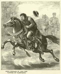 Re Edoardo IV e il conciatore di Tamworth (incisione) da English School