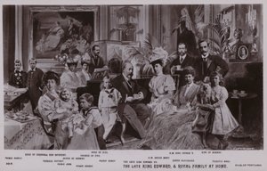 Re Edoardo VII e la sua famiglia da English School