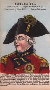 Re Giorgio III (incisione colorata) da English School