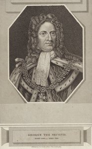 Re Giorgio II di Gran Bretagna e Irlanda da English School