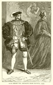 Re Enrico VIII si Ritira dal Consiglio, 1515 da English School