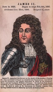 Re Giacomo II (incisione colorata)