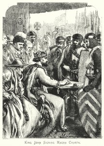 Re Giovanni firma la Magna Carta da English School
