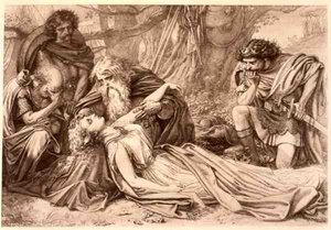 Re Lear, Atto 5 Scena 3, di William Shakespeare da English School