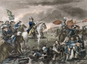 Re Guglielmo III (1650-1702) alla battaglia del Boyne