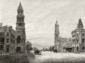 King William Street, Adelaide, c.1880, da 