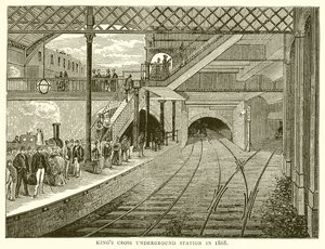 Stazione della metropolitana di Kings Cross nel 1868