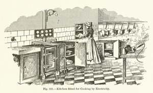 Cucina attrezzata per la cottura elettrica
