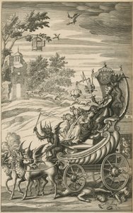 Cavaliere che protegge la regina e i bambini cavalcando sulla libertà da English School