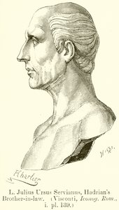L. Giulio Ursus Serviano, cognato di Adriano (Visconti, Iconog. Rom., i. pl. 139) da English School