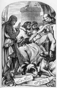 La Vita e la Morte del Re Giovanni - Illustrazione in "Opere complete di William Shakespeare" 1866 da English School