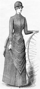 Abito da bicicletta per signore, c.1880-1900 da English School