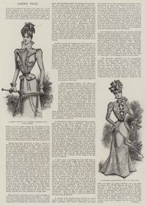 Pagina delle signore (litografia) da English School