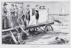 Donne che fanno il bagno (litografia)
