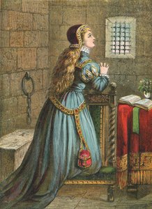 Lady Jane Grey che prega da English School
