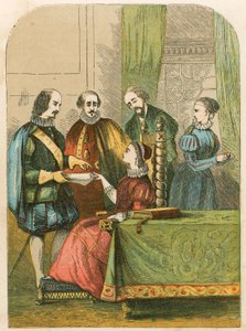 Lady Jane Grey sollecitata ad accettare la corona da English School