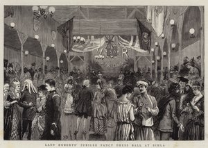 Il ballo in maschera di Lady Roberts per il Giubileo a Simla da English School