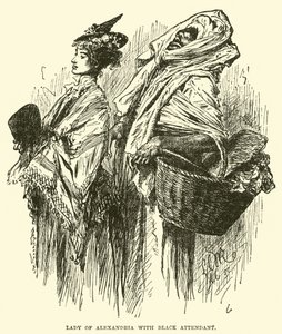 Signora di Alessandria con Attendente Nero da English School