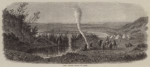 Lago Timsah, a nord di Suez (incisione) da English School