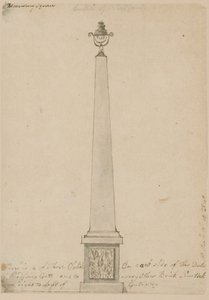 Lampada vicino a Bedford House, Londra, smontata nel 1799 da English School