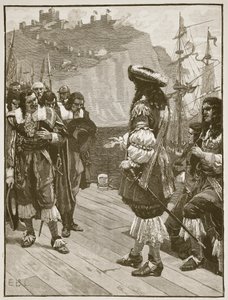 Sbarco di Carlo II a Dover, 26 maggio 1660, illustrazione da Cassells Illustrated History of England da English School
