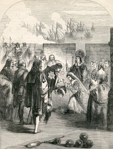 Sbarco della Principessa Enrichetta, illustrazione tratta dalla Storia Illustrata d