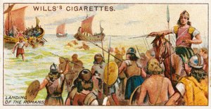 Sbarco dei Romani nel 55 a.C. da English School