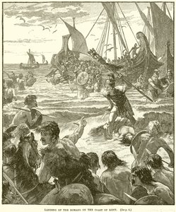 Sbarco dei Romani sulla costa del Kent da English School