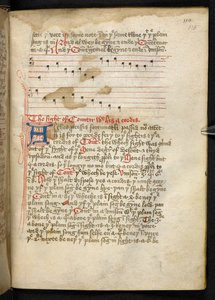 Lansdowne 763, f.115r, Un volume scritto su pergamena nel XV secolo, contenente antichi e interessanti trattati di musica di diversi autori