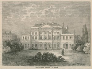 Lansdowne House, Berkley Square, nel 1800 da English School