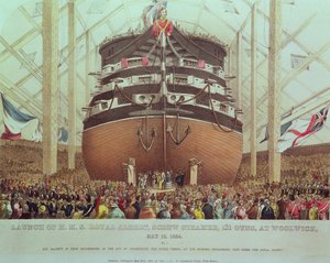 Varo della H.M.S. Royal Albert, Vapore a Elica, 131 Cannoni, a Woolwich, 13 maggio 1854 da English School