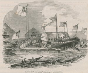 Varo del battello a vapore Ariel a Rotherhithe