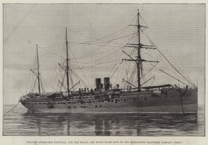 Varo di un Piroscafo Armato Australiano, il Courier, a Wallsend-on-Tyne (incisione) da English School