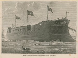 Varo della fregata corazzata turca Mes Oudiyeh a Blackwall