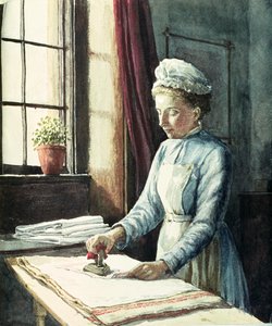 Cameriera della lavanderia, c.1880 da English School