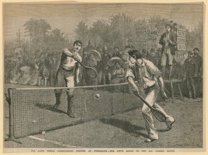 Incontro di campionato di tennis da English School