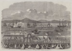 Posa della prima pietra del porto di Albert, Greenock da English School