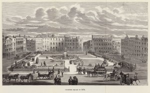Leicester Square nel 1874 da English School