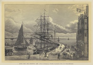 Molo e porto di Leith da English School
