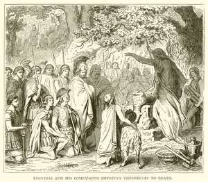 Leonida e i suoi compagni si dedicano alla morte