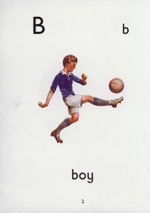 Lettera B, bambino da English School