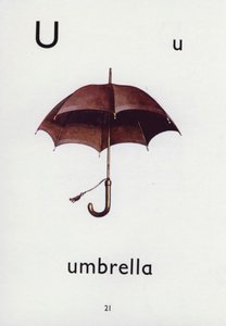 Lettera U, ombrello da English School