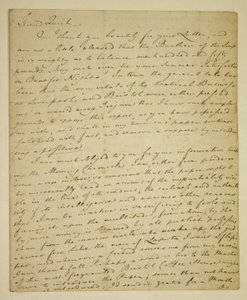 Lettera di William Woodfall (1746-1803) all