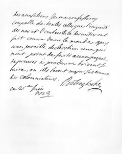 Lettera inviata da Lord Bolingbroke all