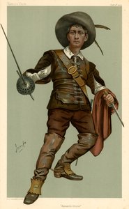 Lewis Waller, Dramma Romantico, caricatura di Vanity Fair, 13 ottobre 1904 da English School