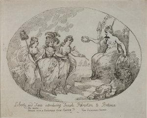 Libertà e Fama introducono il Patriottismo Femminile; Britannia e la Duchessa del Devonshire