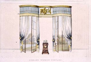 Tende per finestre della biblioteca, tavola 106 da 